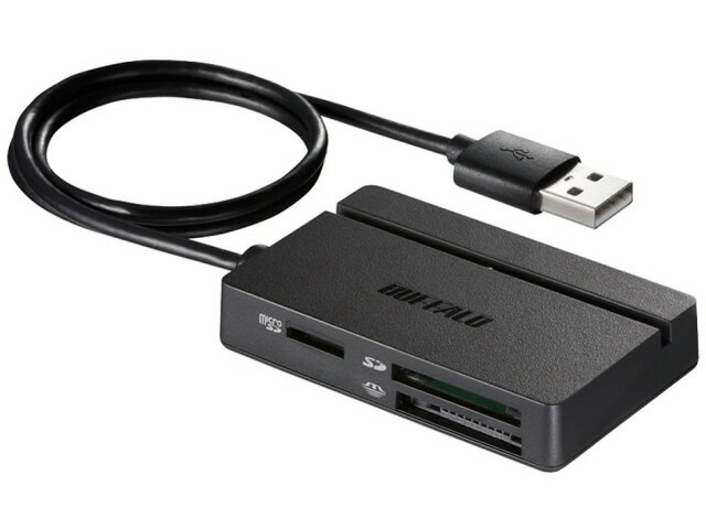 【ポイント10倍】 バッファロー カードリーダー BSCR100U2BK [USB 57in1 ブラック] [インターフェース：USB2.0/USB SDカード：○ microSDカード：○] 【P10倍】