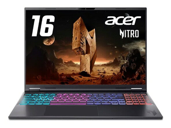 Acer ノートパソコン Nitro 16S AI AN16S-61-A76Z57T/E [オブシディアンブラック]