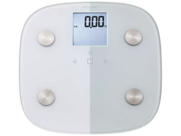 【ポイント10倍】 エレコム 体重計・体脂肪計・体組成計 エクリア CAFS010WH [ホワイト] [タイプ：体組成計 測定方式：両足 サイズ：300x25x280mm 重量：1.4kg] 【P10倍】