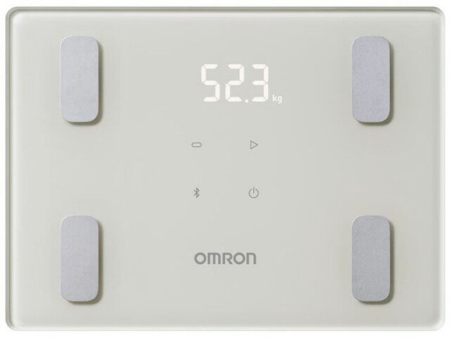 【ポイント10倍】 オムロン 体重計・体脂肪計・体組成計 カラダスキャン KRD-408T-BG [モカベージュ] [タイプ：体組成計 測定方式：両足 サイズ：285x28x210mm 重量：1.3kg] 【P10倍】