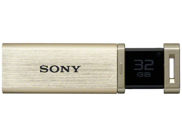 【ポイント10倍】 SONY USBメモリー ポケットビット USM32GQX (N) [32GB ゴールド] [容量：32GB USB3.1..