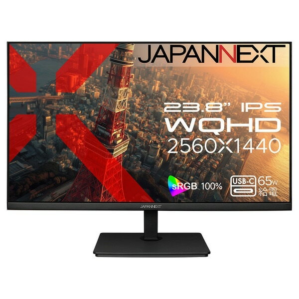 【ポイント10倍】 JAPANNEXT PCモニター・液晶ディスプレイ JN-IPS238WQHD2-C65W [23.8インチ] 【P10倍】