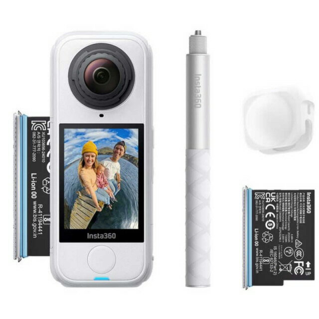 【ポイント10倍】 Insta360 ビデオカメラ Insta360 X4 Air スターターキット [アークティックホワイト]..