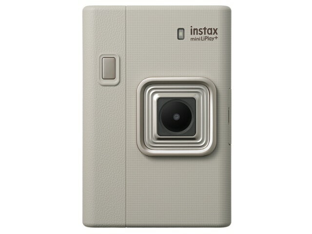 【ポイント10倍】 富士フイルム インスタントカメラ instax mini LiPlay+ チェキ [SAND BEIGE] [使用フィルム：インスタントカラーフィルムinstax mini フィルムサイズ（横x縦）：86×54mm フラッシュ：○ セルフタイマー：○ 重量：265g] 【P10倍】