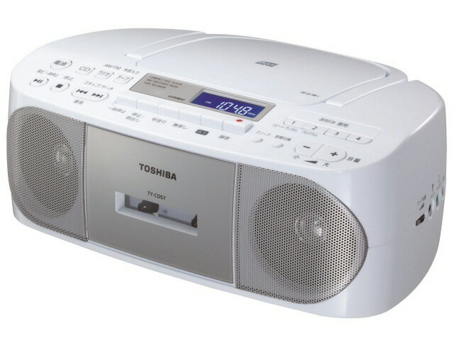 乐天商城 - 【ポイント10倍】 東芝 ラジカセ TY-CDS7(S) [シルバー] [最大出力：3.4W タイプ：CDラジカセ 幅x高さx奥行き：300x115x212mm 重さ：1.8kg] 【P10倍】