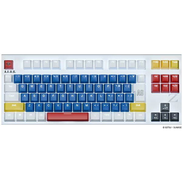 【ポイント10倍】 東プレ キーボード REALFORCE × 機動戦士Zガンダム GX1 Plus Zガンダムモデル X1PCZ1 [Zガンダムイメージホワイト] 【P10倍】