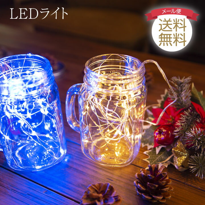 ジュエリーライト LED ライト ワイヤーライト フェアリーライト パーティー イルミネーション クリスマス 3m (メール便送料無料) ycp