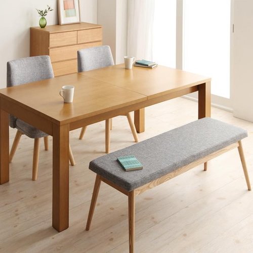 ダイニング セット 4人用 ブラック グレー エレガント カジュアル シンプル ナチュラル ベーシック モダン ラグジュアリー 北欧 木 4点 黒 ブラック 灰 グレー 4点 おしゃれ モダン シンプル ナチュラル 北欧 長方形 木製 [2]