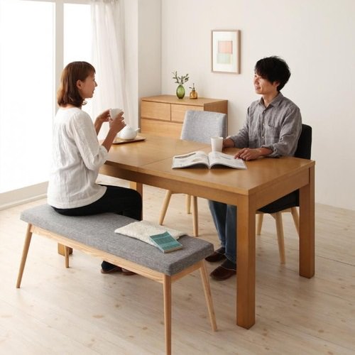 ダイニング セット 4人用 ブラック グレー エレガント カジュアル シンプル ナチュラル ベーシック モダン ラグジュアリー 北欧 木 4点 黒 ブラック 灰 グレー 4点 おしゃれ モダン シンプル ナチュラル 北欧 長方形 木製 [3]