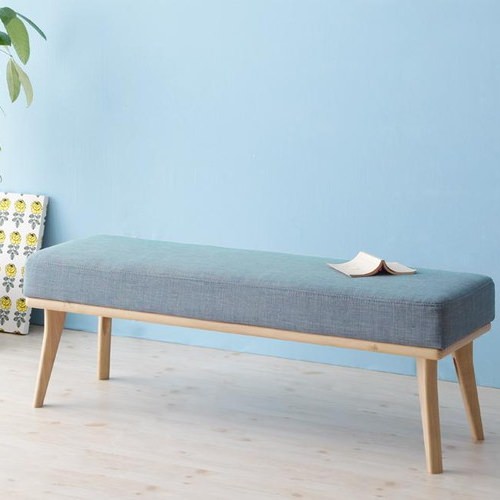 ダイニング ダイニングベンチ ブラウン ブルー 幅:120cm〜129cm 奥行き:30cm〜39cm 高さ:40cm〜49cm キャスター無し エレガント カジュアル シンプル ナチュラル ベーシック モダン ラグジュアリー 北欧 木 茶 ブラウン 青 ブルー おしゃれ カントリー シンプル [2]