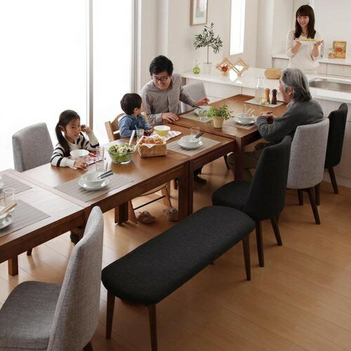 ダイニング セット 6人用 ブラウン キャスター無し カントリー クラシック シンプル ベーシック モダン 無地 木 ベトナム 茶 ブラウン 茶 ダークブラウン アンティーク かわいい おしゃれ クラシック モダン シンプル ナチュラル カントリー 木製 [3]