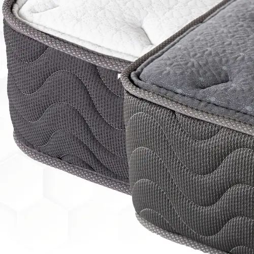 [マットレス 高密度連続スプリング] フランスベッド セミダブル 幅122cm 両面仕様 硬め 柔らかめ プレ..