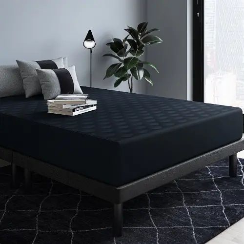 [ベッド シングル] 幅100cm ローベッド すのこ マットレス付き 分割式 ヘッドレス 脚付き 防ダニ 抗菌 ..