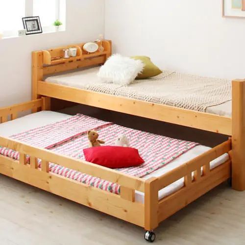 セミシングルベッド 子ども向け 国産ポケットコイル マットレス 薄型 軽量 アイボリー 幅80cm 長さ195cm 高さ10cm 抗菌 防臭