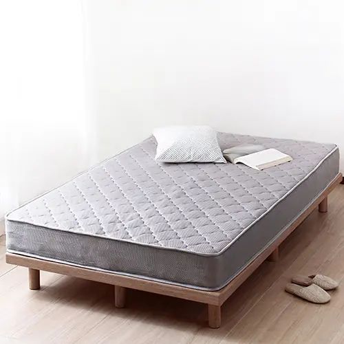 Rakuten - セミダブルベッド マットレス グレー 幅120cm 長さ195cm 3Dメッシュ仕様 高耐久ウレタン 真空圧縮ロール梱包 通気性 エッジサポート プレミアムコイル