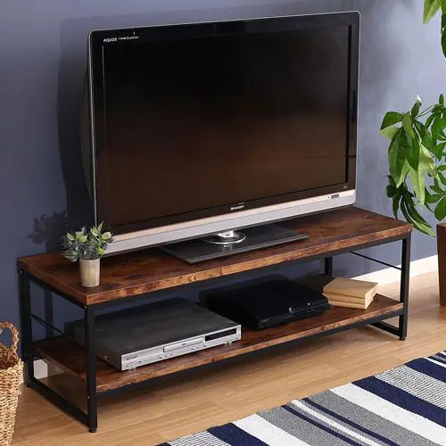 [テレビ台 幅120cm] ロータイプ スチール脚タイプ シンプル ヴィンテージ 高級感 ナチュラル コンパク..