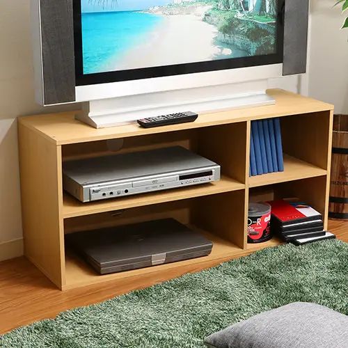 [CD DVD ラック] 幅89cm シンプル ナチュラル コンパクト 木目調 スタイリッシュ 組立簡単 工具不要 デ..