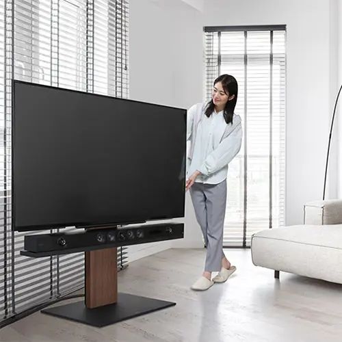 【マラソン限定ポイント5倍】すっきりレイアウト 背面収納付壁よせTVスタンド ロータイプ V5