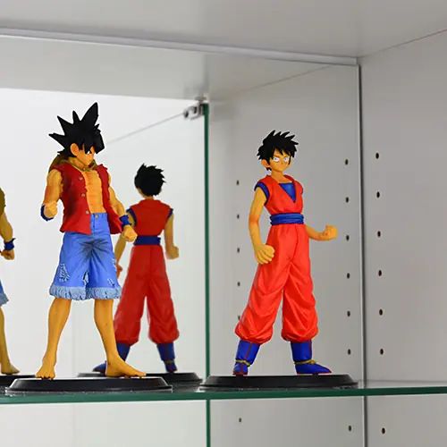 [ミラー] 奥行き41.5cm ミラー2枚セット ロータイプ用 コレクションラック スタイリッシュ スタイリッシュ ディスプレイ デザイン性 幅73.5cm 厚み0.3cm