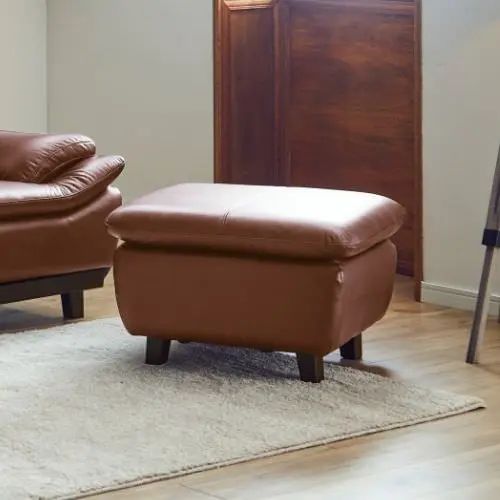 [オットマン] 幅67cm 座椅子・チェア 座面レザー 本革 シンプル 高級感 ラグジュアリー 上質 アーバン ..