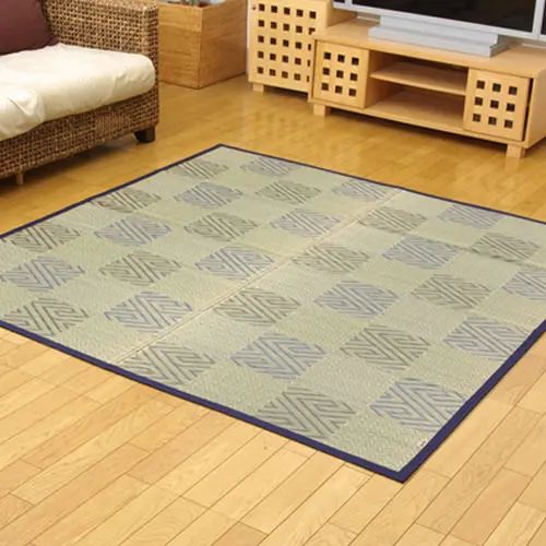 Rakuten - [い草 ラグ] 抗菌 防臭 湿度調整 空気浄化作用 モダン 日本国産 ござカーペット 純国産い草 モダン 和室 洋室 オリエンタル 模様替え 畳保護 天然素材 コンパクト収納 省スペース 実用性 スリム 選べるカラー