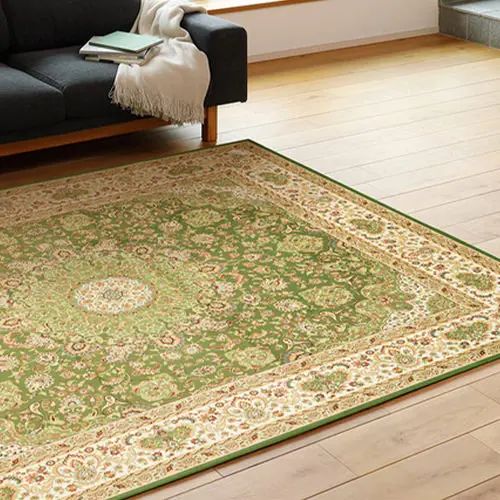 デザイン ラグ 幅230cm 長さ330cm 滑り止め加工 ウォッシャブル はっ水加工 裏面不織布 高級感 オール..