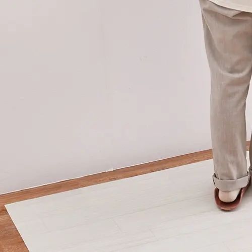 352 cm - 440 cm - マット 幅90cm 長さ200cm ウォッシャブル 裏面不織布 抗菌 木目調 床暖房対応 ホットカーペット対応 フリーカット クリーム