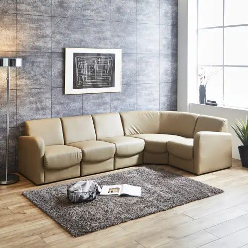 インテリアの主役に シンプルモダンコーナーソファ 5点セット カフェ