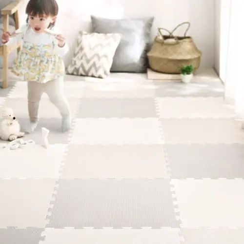 プレイマット 幅45cm ウォッシャブル 抗菌 防臭 遮音効果 床暖房対応 フリーカット 軽量 低ホルムアル..