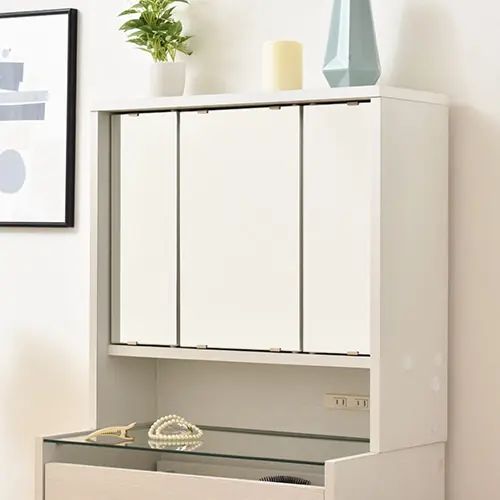 組み合わせ自由に使いやすい 三面鏡ドレッサー 卓上ミラーパーツ