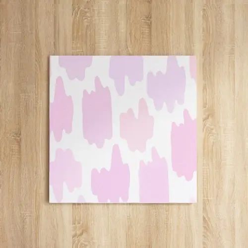 優しい色味で可愛いデザインの 北欧のファブリックパネル