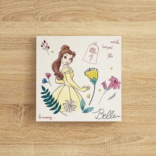 [20×20] キャンバスアートと生け花の融合 ベルのIKEBANA 一輪挿し