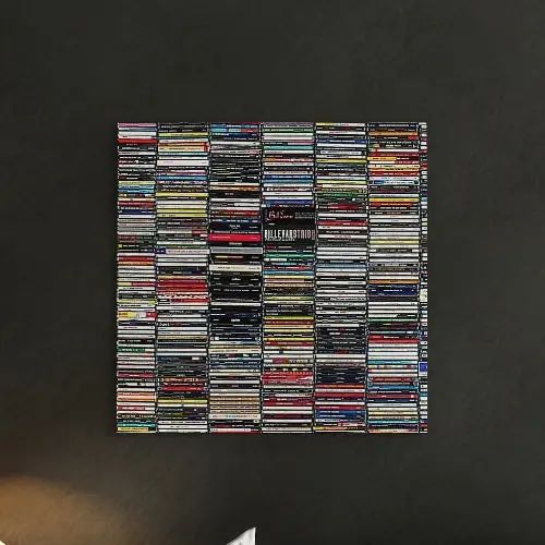 CDに囲まれた気分を味わえるインテリア ファブリックパネル/音楽