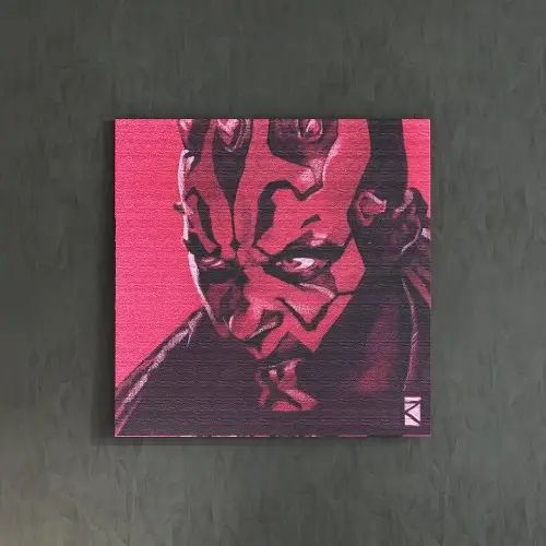[30×30]色褪せない格好良さ 【スターウォーズ】ダース・モールのアートボード