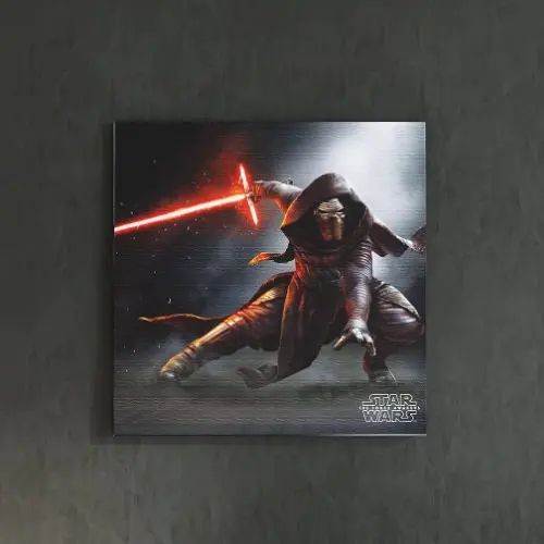 [30×30] 暗闇で魅せる 【スターウォーズ】カイロ・レンのファブリックパネル