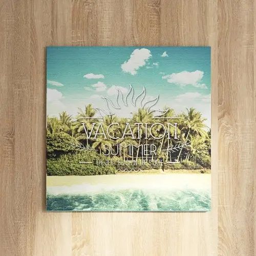 乐天商城 - [30×30] リゾート感あふれる ビーチのファブリックパネル