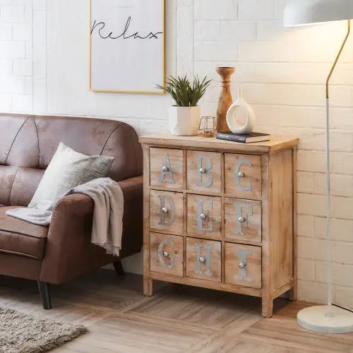 インテリアのアクセントに 木製チェスト ABCタイプ