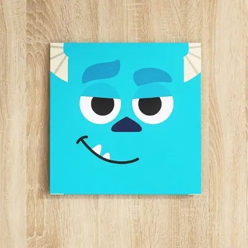 [30×30] モンスターズ・インクのファブリックボード サリー インテリア アート