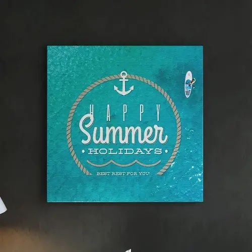 どんな場所にも飾りやすい軽量フレーム タイポグラフィのファブリックパネル