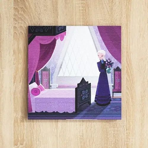 Rakuten - [30×30]落ち着いた色味で、絵画のよう アナと雪の女王のアートパネル