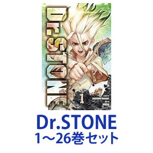 ※ご購入は、お一人様1個までです。出版社／連載誌集英社／週刊少年ジャンプ書名Dr.STONEードクターストーンー作者稲垣理一郎版型新書版巻1〜26巻発売情報【最終巻発売日】2022年7月4日／連載終了あらすじ一瞬にして世界中すべての人間が石と化す、謎の現象に巻き込まれた高校生の大樹。数千年後──。目覚めた大樹とその友・千空はゼロから文明を作ることを決意する!!空前絶後のSFサバイバル冒険譚、開幕!!商品区分書籍／本／コミックス／漫画／新品／少年マンガ映像化情報テレビアニメ化／小説化／ゲーム化／舞台化広告文責株式会社エム・アンド・エム　072-997-7222商品について◆帯について帯は「広告販促物」なので、商品には含まれません。商品入荷時に必ずしも帯が付いている状態ではないため「帯付き」のご指定はお受けいたしかねます。また、帯の有無や汚破損を理由とした返品・交換は承ることができません。◆複数の商品を同時にご注文いただいた場合、全ての商品が揃ってから発送します。予約商品と他の商品を同時にご注文された場合も、予約商品も含めすべて揃ってからの発送となります。