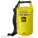 ドライバッグ 防水バッグ 防水ポーチ付 ドラム型 新素材 防塵(5) イエロー, 20L)(4)