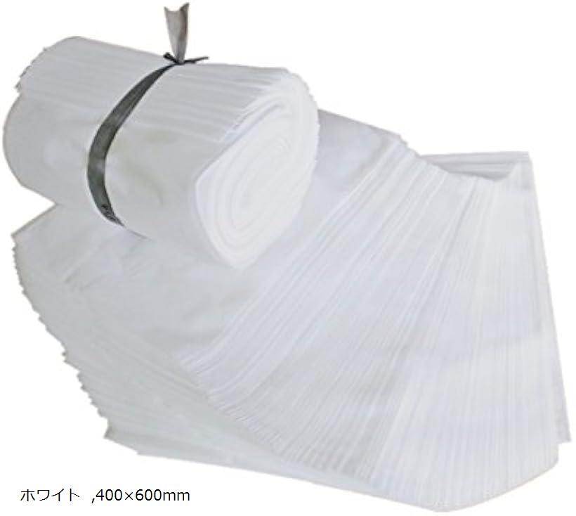 【楽天ランキング1位入賞】不織布袋 100枚セット クロスパック ラッピング ギフト袋 収納袋 400x600mm(白, 400x600mm)