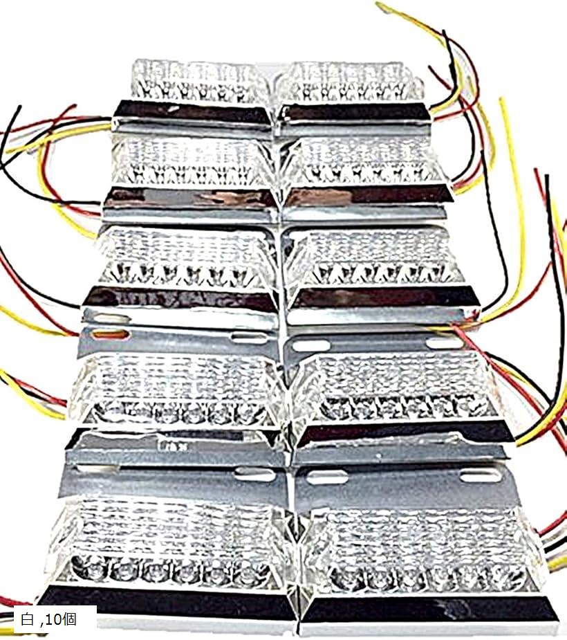 【楽天ランキング1位入賞】トラック 角型 サイドマーカー ランプ 24V ダンプ トレーラー デコトラ タイ..