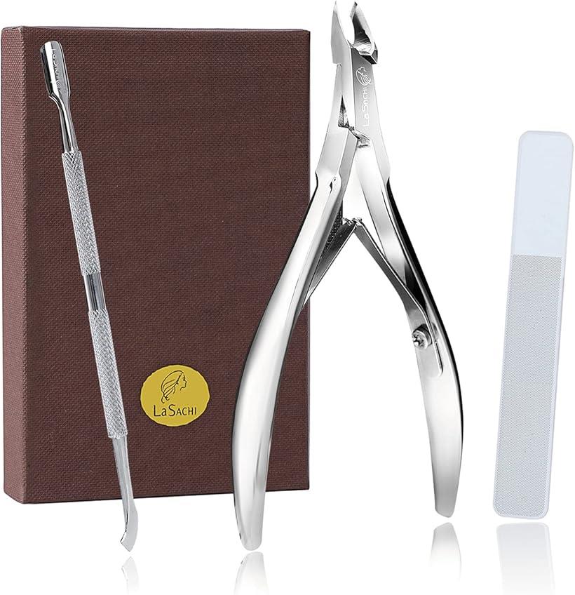 【楽天ランキング1位入賞】甘皮 処理 セット 本物志向向け キューティクル ニッパー プッシャー 爪やすり 手指 ケア セルフ ジェル ネイル 甘皮切り マニキ...