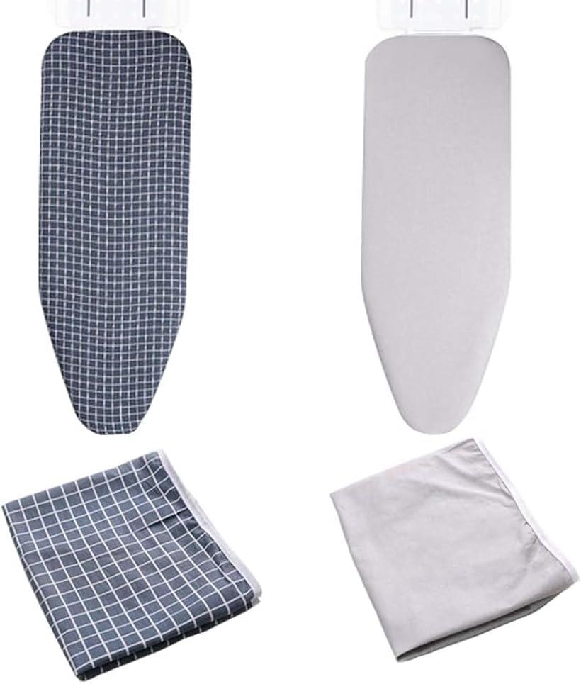 【楽天ランキング1位入賞】アイロン台 船型 交換 用 カバー 標準サイズ 長さ74〜80cm 幅30〜33cm 対応 2点 セット シルバー / 紺チェック 断...