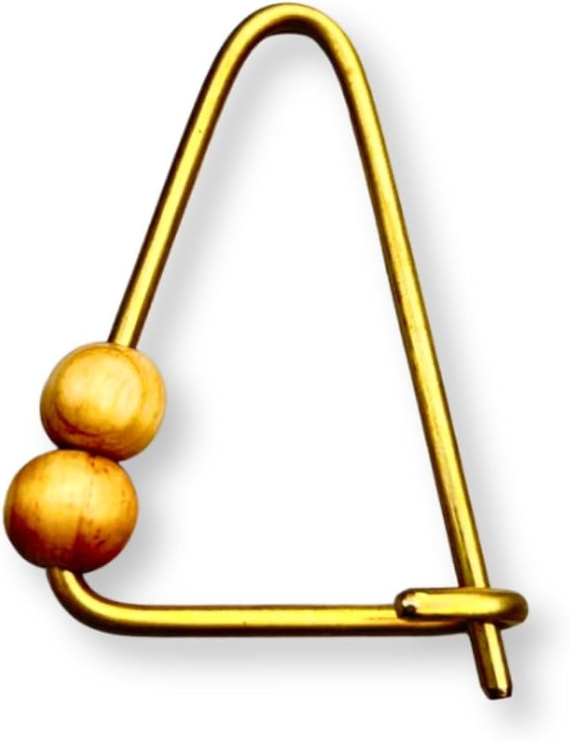 VJBUSSAN CO． LTD TOggleFactory 真鍮製 カラビナ おしゃれ 三角型 玉付 キーホルダー メンズ レディ..