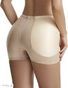 美尻 ガードル ヒップパッド ヒップアップ ショーツ レディース(ベージュ, S)(4)