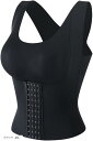 【楽天ランキング1位入賞】ブラジャー ウエストニッパー 一体型 補正下着 XXL(ブラック, 2XL)(4)