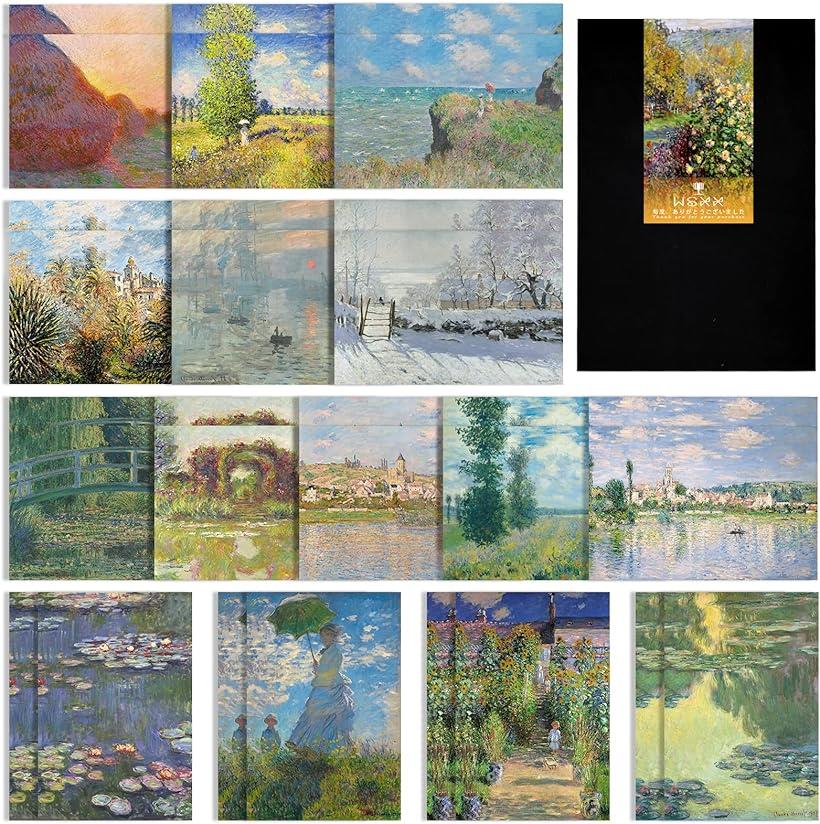 【楽天ランキング1位入賞】葉書 はがき 油彩 ポストカード クロード・モネ 絵葉書 郵便番号枠入り・30 セット